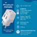 Europe (Schuko) Travel Adapter - Type E/F - Dual USB (CTU-9) Ceptics