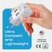 Europe (Schuko) Travel Adapter - Type E/F - Dual USB (CTU-9) Ceptics