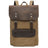 Canvas And Leather Backpack Vintage Waxed Canvas Travel Backpack Waterproof Flap Cover Canvas Laptop Backpack Camera Backpack RockCow Leather Studio
