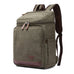 Canvas Backpack Casual Canvas Travel Backpack Men's School Backpack Handmade Hiking Backpacks RockCow Leather Studio