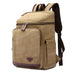 Canvas Backpack Casual Canvas Travel Backpack Men's School Backpack Handmade Hiking Backpacks RockCow Leather Studio