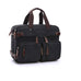 Canvas Briefcase Mens Canvas Messenger Bag Shoulder Laptop Bag Convertible Backpack RockCow Leather Studio