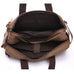 Canvas Briefcase Mens Canvas Messenger Bag Shoulder Laptop Bag Convertible Backpack RockCow Leather Studio