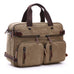 Canvas Briefcase Mens Canvas Messenger Bag Shoulder Laptop Bag Convertible Backpack RockCow Leather Studio