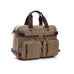 Canvas Briefcase Mens Canvas Messenger Bag Shoulder Laptop Bag Convertible Backpack RockCow Leather Studio