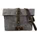 Canvas Messenger Bag Waterproof Canvas With Leather Shoulder Bag Waxed Canvas Crossbody Bag RockCow Leather Studio