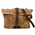 Canvas Messenger Bag Waterproof Canvas With Leather Shoulder Bag Waxed Canvas Crossbody Bag RockCow Leather Studio