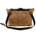 Canvas Messenger Bag Waterproof Canvas With Leather Shoulder Bag Waxed Canvas Crossbody Bag RockCow Leather Studio