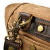 Canvas Messenger Bag Waterproof Canvas With Leather Shoulder Bag Waxed Canvas Crossbody Bag RockCow Leather Studio