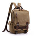 Canvas Travel Backpack Casual Canvas Backpack Stylish Unisex School Backpack RockCow Leather Studio