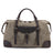 Canvas Travel Bag Canvas And Full Grain Leather Duffle Bag Leather With Canvas Weekender Bag RockCow Leather Studio
