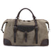 Canvas Travel Bag Canvas And Full Grain Leather Duffle Bag Leather With Canvas Weekender Bag RockCow Leather Studio