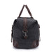 Canvas Travel Bag Canvas And Full Grain Leather Duffle Bag Leather With Canvas Weekender Bag RockCow Leather Studio