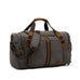 Canvas Travel Duffle Bag Full Grain Leather With Canvas Holdall Luggage Canvas Overnight Bag RockCow Leather Studio