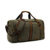 Canvas Travel Duffle Bag Full Grain Leather With Canvas Holdall Luggage Canvas Overnight Bag RockCow Leather Studio