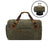 Canvas Travel Duffle Bag Full Grain Leather With Canvas Holdall Luggage Canvas Overnight Bag RockCow Leather Studio