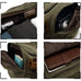 Canvas Travel Duffle Bag Full Grain Leather With Canvas Holdall Luggage Canvas Overnight Bag RockCow Leather Studio
