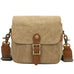 Canvas With Leather Camera Bag Waxed Canvas DSLR Camera Bag Waterproof Vintage Crossbody Messenger Bag QSMK-67 RockCow Leather Studio