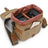 Canvas With Leather Camera Bag Waxed Canvas DSLR Camera Bag Waterproof Vintage Crossbody Messenger Bag QSMK-67 RockCow Leather Studio