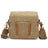 Canvas With Leather Camera Bag Waxed Canvas DSLR Camera Bag Waterproof Vintage Crossbody Messenger Bag QSMK-67 RockCow Leather Studio