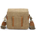 Canvas With Leather Camera Bag Waxed Canvas DSLR Camera Bag Waterproof Vintage Crossbody Messenger Bag QSMK-67 RockCow Leather Studio