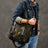 Canvas Men Tote Bag Camouflage Shoulder Bag Vintage Men Messenger Bag ESS399 RockCow Leather Studio