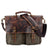 Classic Canvas Messenger Bag Vintage Minimalist Shoulder Bag for All-Purpose Use Unisex Satchel Bag RockCow Leather Studio