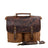 Classic Canvas Messenger Bag Vintage Minimalist Shoulder Bag for All-Purpose Use Unisex Satchel Bag RockCow Leather Studio