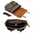 Classic Canvas Messenger Bag Vintage Minimalist Shoulder Bag for All-Purpose Use Unisex Satchel Bag RockCow Leather Studio