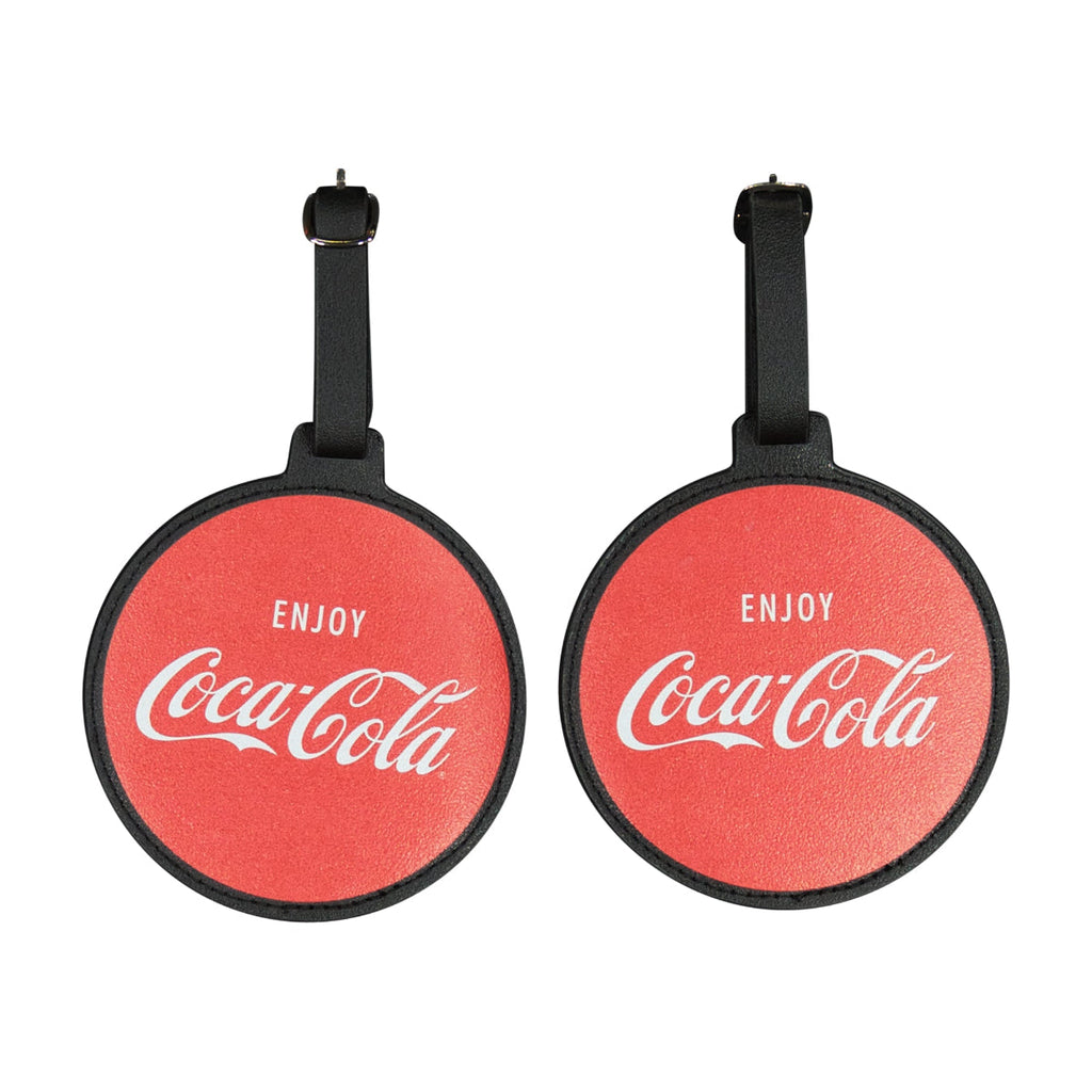 Coca-Cola Circle Luggage Tag 2-Piece Set Ful Luggage