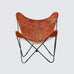 The Cognac Vintage Butterfly Chair Classy Leather Bags