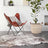 The Cognac Vintage Butterfly Chair Classy Leather Bags