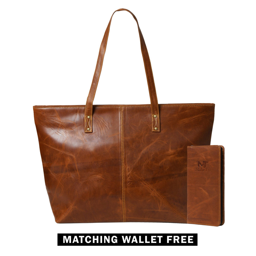 Kim & Blair Combo -  Cocoa Brown Classy Leather Bags