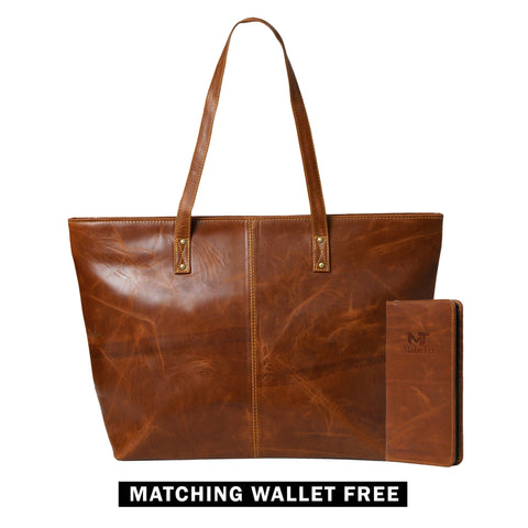 Kim & Blair Combo -  Cocoa Brown Classy Leather Bags