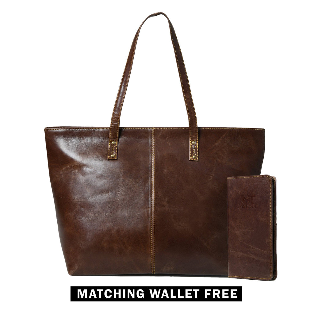 Kim & Blair Combo -  Dark Brown Classy Leather Bags