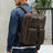 Crazy Horse Leather Backpack Handmade Leather Rucksack Large Leather Laptop Backpack Leather Travel Backpack RockCow Leather Studio