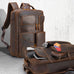 Crazy Horse Leather Backpack Handmade Leather Rucksack Large Leather Laptop Backpack Leather Travel Backpack RockCow Leather Studio