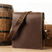 Crazy Horse Leather Bags For Men Handmade Leather Messenger Bags Retro Leather Shoulder Bags For Men RockCow Leather Studio