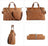 Crazy Horse Leather Briefcase Retro Tote Bag Handmade Shoulder Messenger Bag RockCow Leather Studio