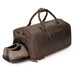 Crazy Horse Leather Duffle Bag Handmade Mens Leather Travel Bag Leather Tote Luggage Bag RockCow Leather Studio