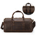 Crazy Horse Leather Duffle Bag Handmade Mens Leather Travel Bag Leather Tote Luggage Bag RockCow Leather Studio