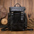 Crazy Horse Leather Men Backpack Vintage Laptop Backpack Travel Backpack ESS468 RockCow Leather Studio