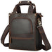 Crazy Horse Leather Shoulder Bag For Mens Leather Handbag Leather Tote Retro Leather Crossbody Bag RockCow Leather Studio