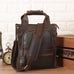 Crazy Horse Leather Shoulder Bag For Mens Leather Handbag Leather Tote Retro Leather Crossbody Bag RockCow Leather Studio