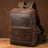 Crazy Horse Leather Backpack Men Laptop Backpack Handmade Travel Backpack RockCow Leather Studio