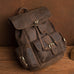 Crazy Horse Leather Backpack Retro Travel Backpack Unisex Laptop Backpack RockCow Leather Studio