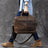 Crazy Horse Leather Large Briefcase Men Tote Bag Vintage Shoulder Messenger Bag RockCow Leather Studio