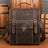 Crazy Horse Leather Men Backpack Multifunction Shoulder Messenger Bag Handmade Travel Backpack RockCow Leather Studio