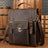 Crazy Horse Leather Men Backpack Multifunction Shoulder Messenger Bag Handmade Travel Backpack RockCow Leather Studio