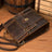Crazy Horse Leather Men Backpack Multifunction Shoulder Messenger Bag Handmade Travel Backpack RockCow Leather Studio